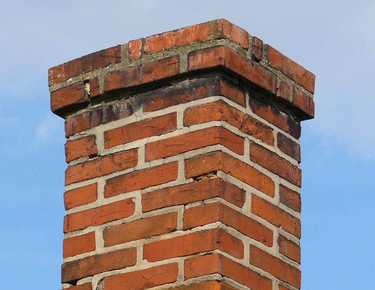 Chimney in need of tuckpointing